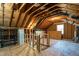 Unfinished attic space, perfect for storage or future expansion at 5812 N Beaver Ln, Raleigh, NC 27604