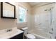 Bathroom with vanity, toilet, shower and tub at 5812 N Beaver Ln, Raleigh, NC 27604