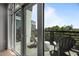 Private balcony featuring comfortable seating and offering a serene outdoor experience at 618 N Boylan Ave # 810, Raleigh, NC 27603