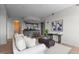 Open-concept living area with kitchen, comfortable seating, and stylish decor at 618 N Boylan Ave # 810, Raleigh, NC 27603