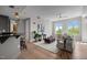 Inviting living room with an open floorplan, hardwood flooring and lots of natural light at 618 N Boylan Ave # 810, Raleigh, NC 27603