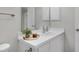 Close up of the vanity area in bathroom featuring a tray with plant and nice decor touches at 6921 Peppermill Way, Rocky Mount, NC 27804