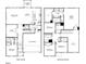 Detailed floor plan showcasing the layout of the first and second floors at 753 Deschutes Dr, Garner, NC 27529