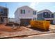 New construction home with light siding, black shutters and an unfinished front yard at 833 Ottawa Dr, Garner, NC 27529