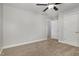 A bedroom features neutral walls and carpeting, and access to the bathroom and closets at 91 Carsons Creek Trl, Wendell, NC 27591