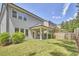A beautiful home with a well-maintained lawn and covered patio, ideal for outdoor gatherings and leisure at 120 Chapel Run Way, Chapel Hill, NC 27517