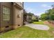 Spacious backyard with a patio and well-maintained lawn provides ample space for outdoor activities at 1508 Samuel Wait Ln, Wake Forest, NC 27587
