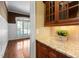 Granite counters are visible in this partial view of this home's kitchen and countertops at 1508 Samuel Wait Ln, Wake Forest, NC 27587