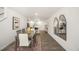 Open-concept dining area flows seamlessly into the kitchen, great for entertaining at 158 Holmes Corner Dr, Smithfield, NC 27577