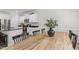 Bright dining room with large window and stylish decor, ideal for Gathering meals and entertaining at 159 Mitchell Manor Dr, Angier, NC 27501