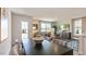 Bright living room features sleek furnishings, natural light, and an open floor plan for easy entertaining at 169 Holton St, Smithfield, NC 27577