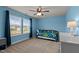 Bedroom with a daybed, dresser, large windows, and a ceiling fan at 25 Gallery Park Dr, Franklinton, NC 27525