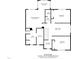 Second floor plan featuring the primary bedroom, Gathering room, bedrooms and laundry at 25 Gallery Park Dr, Franklinton, NC 27525
