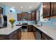 Updated kitchen with stainless appliances, central island, plenty of counter space, and ample lighting at 25 Gallery Park Dr, Franklinton, NC 27525