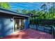A deck with French doors leading to the backyard at 2511 Bexley Ave, Durham, NC 27707
