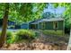 Charming single-story home featuring a blue exterior, manicured landscaping, and natural light at 2511 Bexley Ave, Durham, NC 27707