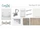 Coastal interior design selections for the bathroom featuring a sink, vanity, and flooring at 261 Marvel Dr # 136, Rolesville, NC 27571