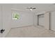 Bedroom showcasing a ceiling fan, closet, and natural light from a window at 3204 Manor Ridge Dr, Raleigh, NC 27603