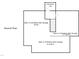 Layout of the second floor showing walk-in attic storage spaces at 328 Boone St, Chapel Hill, NC 27516