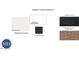 Exterior color scheme featuring natural linen siding, snow white trim, and black magic door at 372 Chesapeak Commons St # 131, Garner, NC 27529