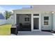 This covered patio offers an ideal space for relaxation and outdoor enjoyment at 412 Kavanaugh Rd, Wake Forest, NC 27587
