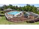 Community pool and playground offers spaces for recreation and outdoor enjoyment at 412 Kavanaugh Rd, Wake Forest, NC 27587