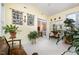 Sunroom with warm lighting and neutral finishes with views to the yard at 4608 Regency Dr, Durham, NC 27713