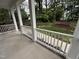 Covered porch offering outdoor views and a quiet space to relax at 509 Olive Branch Rd, Durham, NC 27703