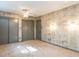 Spacious bedroom has neutral wallpaper, carpet, and a ceiling fan at 525 Turtle Creek Farm Rd, Apex, NC 27523