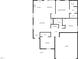 Layout of home with kitchen, living room, bedrooms, baths, and garage at 5612 Tealbrook Dr, Raleigh, NC 27610