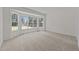 Spacious bedroom features a bay window that provides lots of natural light with neutral carpeting at 6513 Cablewood Dr, Raleigh, NC 27603