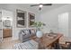 Cozy office space featuring modern decor, designer furniture, and ample natural light at 702 Wimbleton Dr, Raleigh, NC 27609