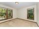 Empty bedroom bathed in natural light from two large windows, creating a bright and inviting space at 8409 Crowder Rd, Raleigh, NC 27603