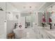 Bright bathroom offers a soaking tub, dual vanities, and a rain shower, creating a luxurious retreat at 120 Lu Tom Ln, Wendell, NC 27591