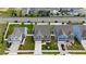 This aerial shot captures the home's location within a modern, well-planned neighborhood at 1305 Addison Lake St, Fuquay Varina, NC 27526