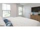 Cozy bedroom with natural light, a TV, and neutral decor for a comfortable and relaxing atmosphere at 1380 Channing Park Cir, Cary, NC 27519