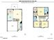 Detailed floor plan showcasing the layout of both the first and second floors at 1380 Channing Park Cir, Cary, NC 27519