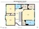 Detailed second floor plan showing layout of bedrooms, baths, laundry, closet and hall at 1380 Channing Park Cir, Cary, NC 27519