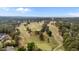 An aerial view of the golf course and surrounding properties at 15 Clearwater Harbour Hbr, Sanford, NC 27332