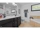 Bathroom features a double sink vanity at 15 Clearwater Harbour Hbr, Sanford, NC 27332