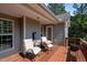 Relaxing deck with comfortable seating, perfect for enjoying the outdoors at 15 Clearwater Harbour Hbr, Sanford, NC 27332
