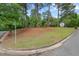 View of home at the corner of the street; corner lot with mature trees and street sign at 1502 Washington St, Durham, NC 27701