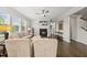 Inviting living room with fireplace, hardwood floors, and open layout at 1605 Silo Point Dr, Wake Forest, NC 27587
