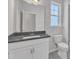Bathroom featuring granite counter tops and a white vanity at 1665 Wilde Bnd, Apex, NC 27523