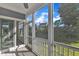 Screened porch with a lovely backyard view at 1665 Wilde Bnd, Apex, NC 27523