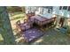 Aerial view of a multi-tiered deck in a backyard setting at 1700 Laura Duncan Rd, Apex, NC 27502