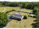 Expansive lot with above ground pool, detached shed, and long private driveway at 198 Fore View Ln, Sanford, NC 27332