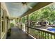 Spacious front porch with views of the neighborhood street at 2205 Karns Pl, Raleigh, NC 27614