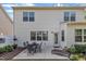 Spacious backyard with green lawn and a patio set, perfect for outdoor living at 2305 Everstone Rd, Wake Forest, NC 27587