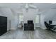 This bedroom features hardwood floors and windows at 2412 Chartwell Ln, Graham, NC 27253